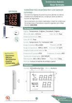 Higrómetro industrial GF250A GESA TERMOMETROS led portátil