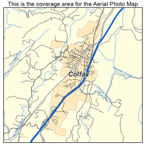 Aerial Photography Map of Colfax, CA California