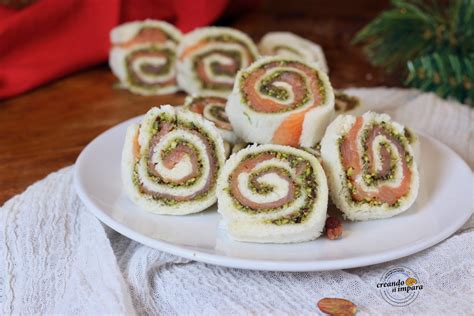 Girelle Di Pancarr Con Salmone E Pesto Di Pistacchi Creando Si Impara