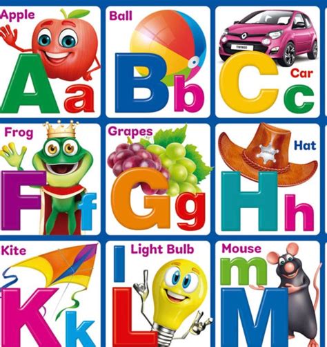 Colorful ABCD Alphabet and English Words Shapes and Objects | Etsy