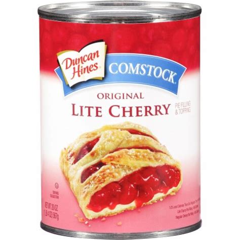 Comstock Original Lite Cherry Pie Filling And Topping 20 Oz Kroger