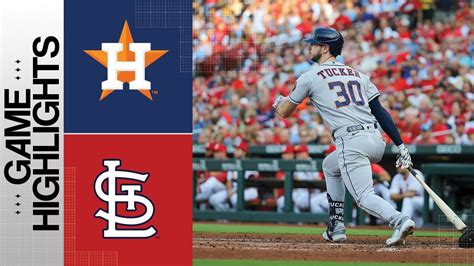 Astros Vs Cardinals Game Highlights 62923 Mlb Highlights Youtube