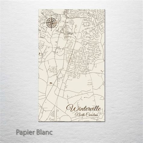 Winterville, North Carolina Street Map – Fire & Pine