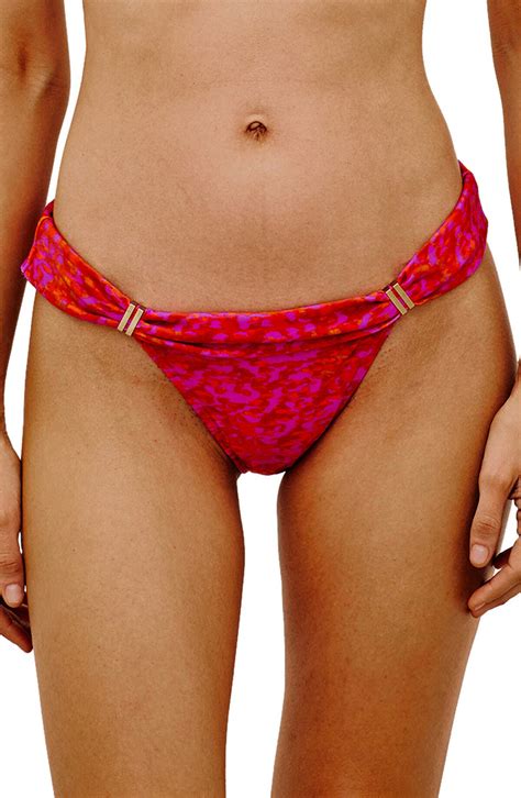 Vix Kensi Bia Tube Bikini Bottoms Red Multi Editorialist