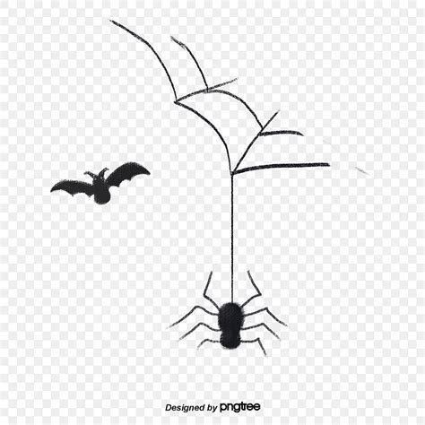 Corner Spider Web Clipart Transparent Background Black Spider Web Bat