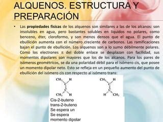 Alquenos Estructura Nomenclatura Propiedades Pptx