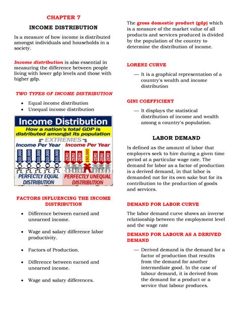 Chapter 7 - gngbn - CHAPTER 7 INCOME DISTRIBUTION Is a measure of how