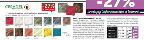 Promo émail Liquide Raku Ceradel 500ml chez Le Géant des Beaux Arts