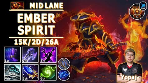 Ember Spirit Mid Lane 7 35b Pos 2 ES Play Dota 2 Immortal