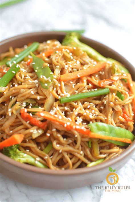 Instant Pot Vegetable Chow Mein Video Thebellyrulesthemind