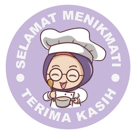 Jual Stiker 500 Pcs Label Sticker Selamat Menikmati Makanan Thank You 25cm St001 Shopee Indonesia