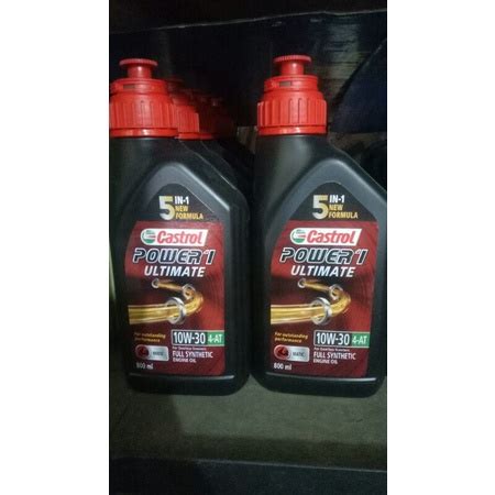 Jual Oli Castrol Power 1 Ultimate Matic Sae 10w 30 4 AT 800 Ml 5in1 New