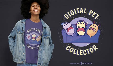 Baixar Vetor De Design De Camiseta Digital Para Colecionador De Animais