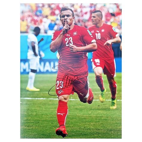 Signed Xherdan Shaqiri Poster Photo - Switzerland Icon Autograph