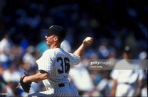 Pitcher David Cone Of The New York Yankees In Action During A Game