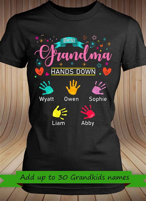 Best Grandma Personalized T Shirts Grandma Shirts Sweatshirts