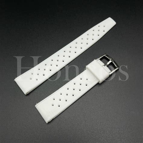 20 22 Mm Air Silicone Rubber Watch Band Strap Quick Release Fits For Omega White Ebay