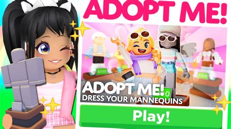 New Way To Earn Bucks Mannequin Update In Adopt Me Roblox Youtube