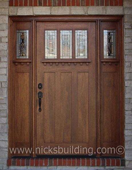 Special Walnut Stain Color On A Craftman Style Entry Door Bought At