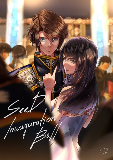 Squall Leonhart And Rinoa Heartilly Final Fantasy And More Drawn By