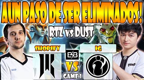 Shopify Rebellion Vs Ig Bo Game Arteezy Abed Vs Emo Dust Bali