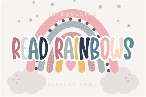 Read Rainbows Font By Nicetrip7 · Creative Fabrica