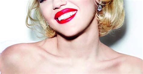 Miley Cyrus Topless Again For Racy Blonde Angel Vogue Mario Testino Cover Shoot Mirror Online