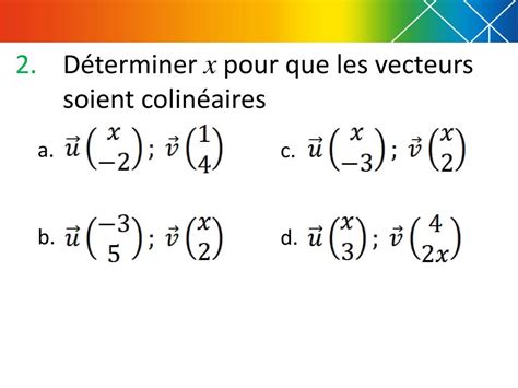 Ppt Vecteurs Colin Aires Quations De Droites O I J Est Un