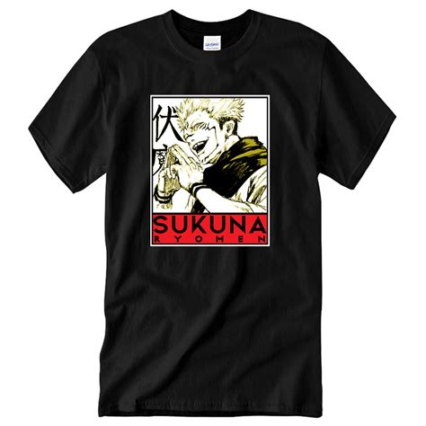 Jujutsu Kaisen Anime 2022 Male Simple Tshirts Simple Cool Shirts Man Jujutsukaisen Ryomen Sukuna