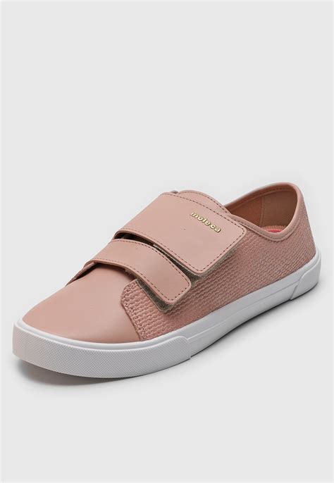 Tênis Moleca Logo Nude Compre Agora Dafiti Brasil