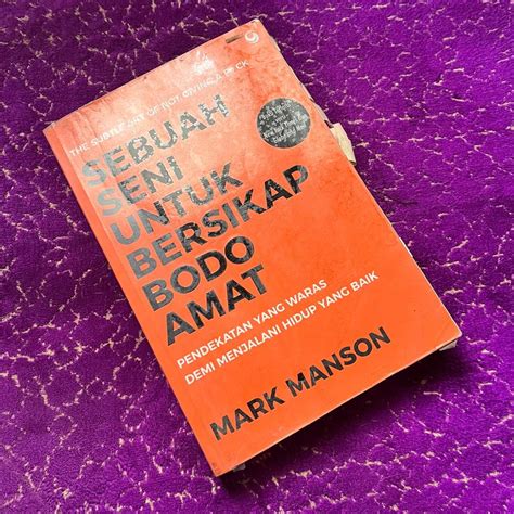 Buku Bekas Sebuah Seni Untuk Bersikap Bodo Amat By Mark Manson Buku