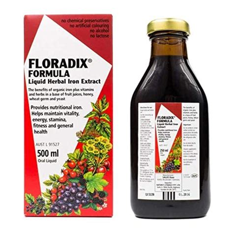 Floradix Liquid Iron And Vitamin Formula 500ml