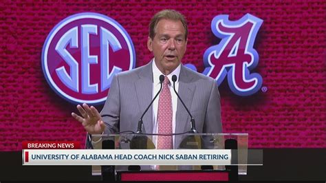 Alabama Head Coach Nick Saban Announces Retirement Win Big Sports