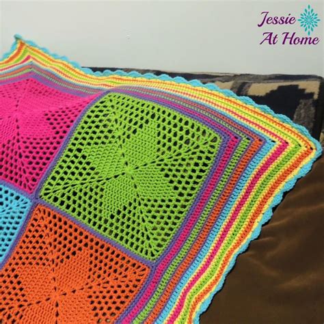 36 Colorful Crochet Afghan Patterns