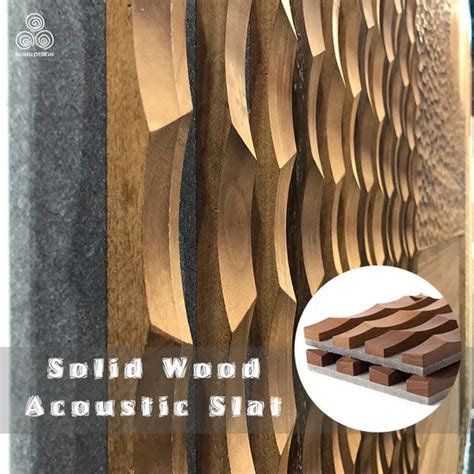 Mumu Wooden Acoustic Wallboard Luxury Decor Slatted Cladding Wall