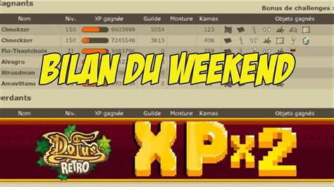 DOFUS RETRO BILAN DOUBLE XP GROS PROJET A VENIR YouTube