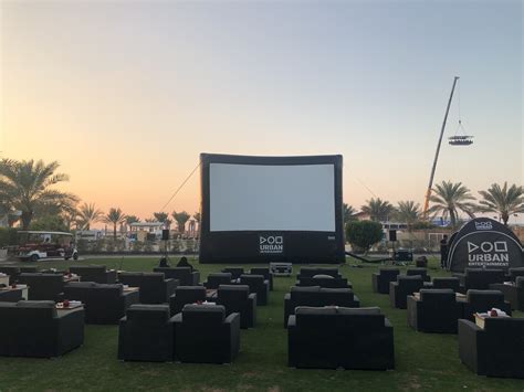 Outdoor Cinema Dubai Urban Entertainment Urban Entertainment Dubai