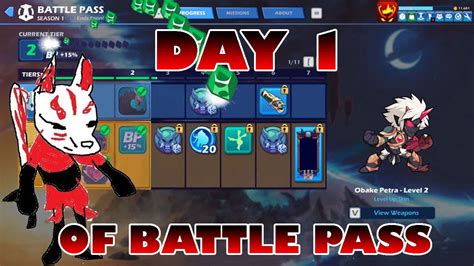 Brawlhalla Battle Pass Grind Day 1 Youtube