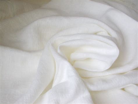 Antique White Linen Eco Friendly Fabricorganic Natural Softened Linen ...