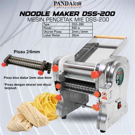 Jual Mesin Giling Mie Listrik Mesin Pembuat Mie Listik DSS 200 2mm 6mm