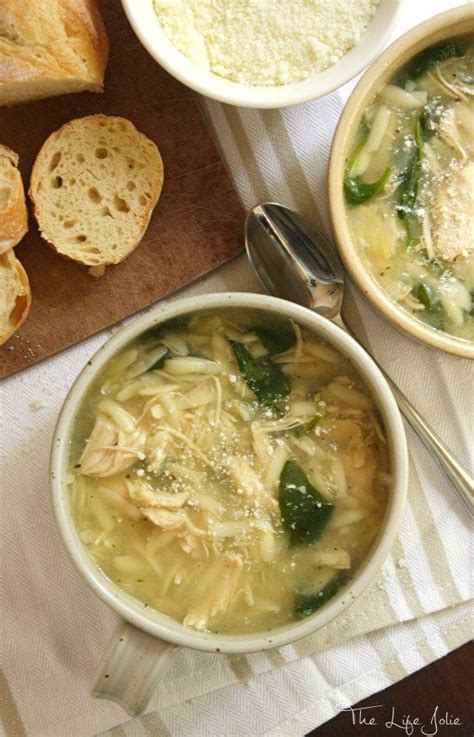 Chicken And Parmesan Soup With Spinach And Orzo Is Such A Delicious Twist On Chicken Noodle Soup