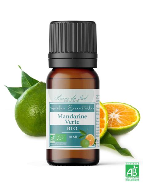 Huile Essentielle Bio De Mandarine Verte Lueur Du Sud