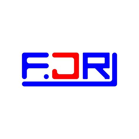 Fjr Letter Logo Creative Design With Vector Graphic Fjr Simple And