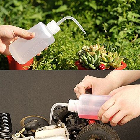 SUPERLELE 6pcs LDPE 250ml 500ml Safety Wash Bottle Plastic Squeeze