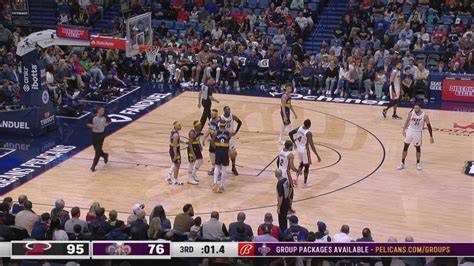 Last Second Field Goal Heat Pelicans NBA Official