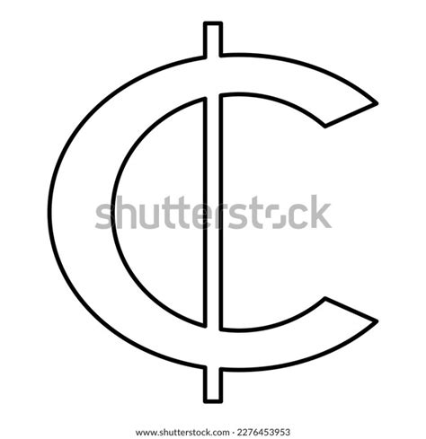 Ghana Cedi Currency Symbol Money Sign Stock Vector Royalty Free