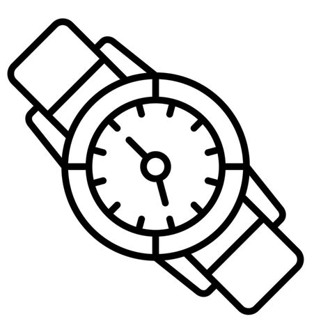 Wristwatch Line Icon Vector Art At Vecteezy