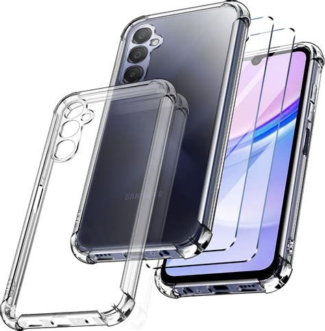 New&Teck Hoesje voor Samsung Galaxy A15 4G/5G + 2 screenprotectors van