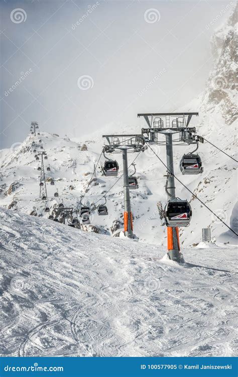 Mountains Ski Resort Solden Austria Editorial Image Image Of Austria