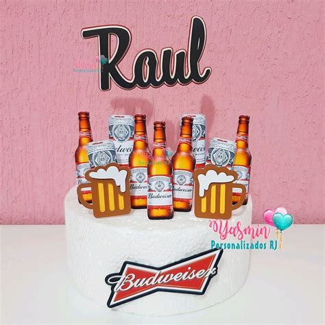 Topo De Bolo Cerveja Budweiser Para Imprimir Compartilhar Bolo